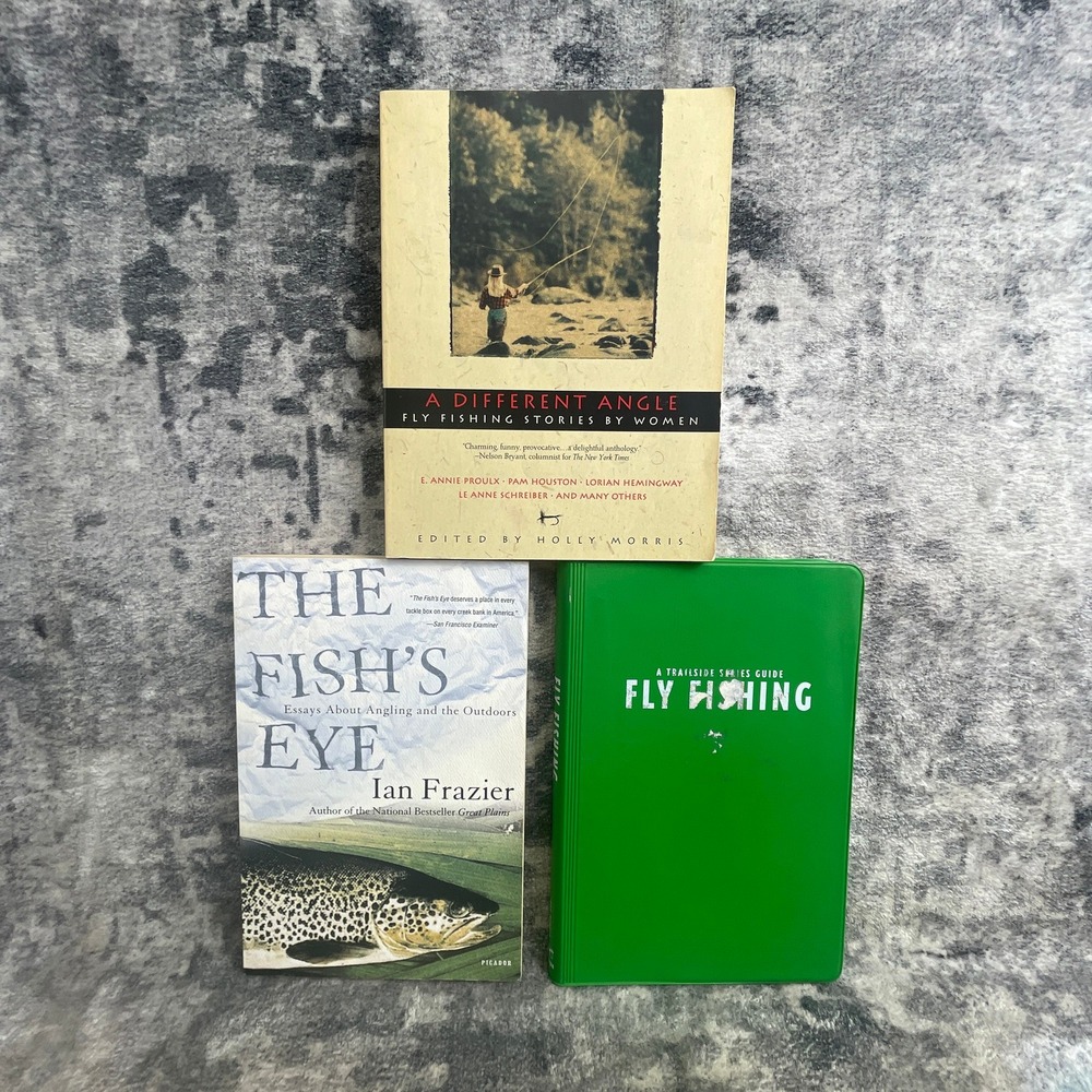 Picador Ian Frazier The Fish's Eye A Different Angle Fly Fishing Book Lot 3pc